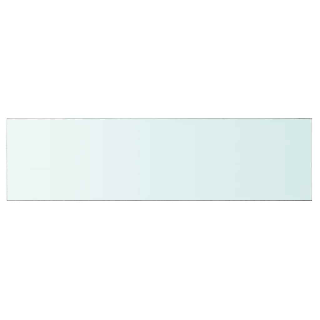 vidaXL Półki, 2 szt., panel z przezroczystego szkła, 110 x 30 cm