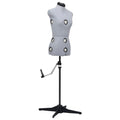 vidaXL Manekin krawiecki damski, regulowany, szary, S, rozmiar 33-40