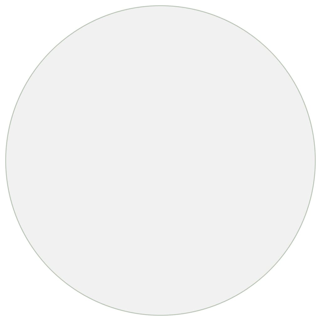 vidaXL Mata ochronna na stół, matowa, Ø 60 cm, 1,6 mm, PVC
