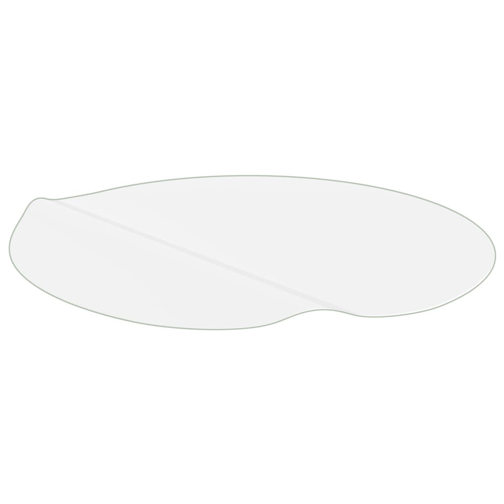 vidaXL Mata ochronna na stół, matowa, Ø 70 cm, 1,6 mm, PVC
