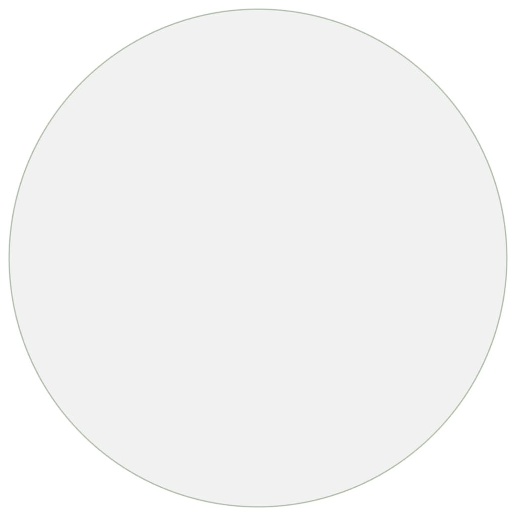 vidaXL Mata ochronna na stół, matowa, Ø 100 cm, 1,6 mm, PVC