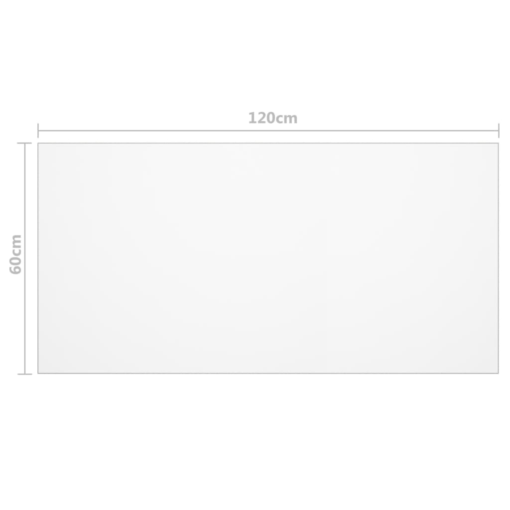 vidaXL Mata ochronna na stół, matowa, 120x60 cm, 1,6 mm, PVC
