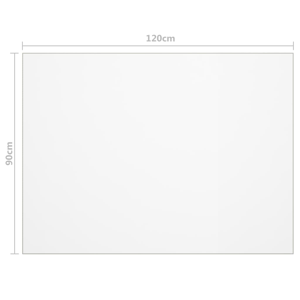vidaXL Mata ochronna na stół, matowa, 120x90 cm, 1,6 mm, PVC