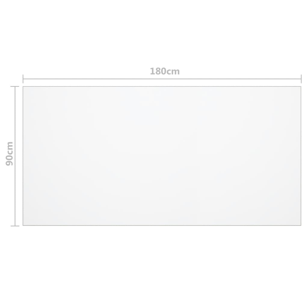 vidaXL Mata ochronna na stół, przezroczysta, 180x90 cm, 1,6 mm, PVC
