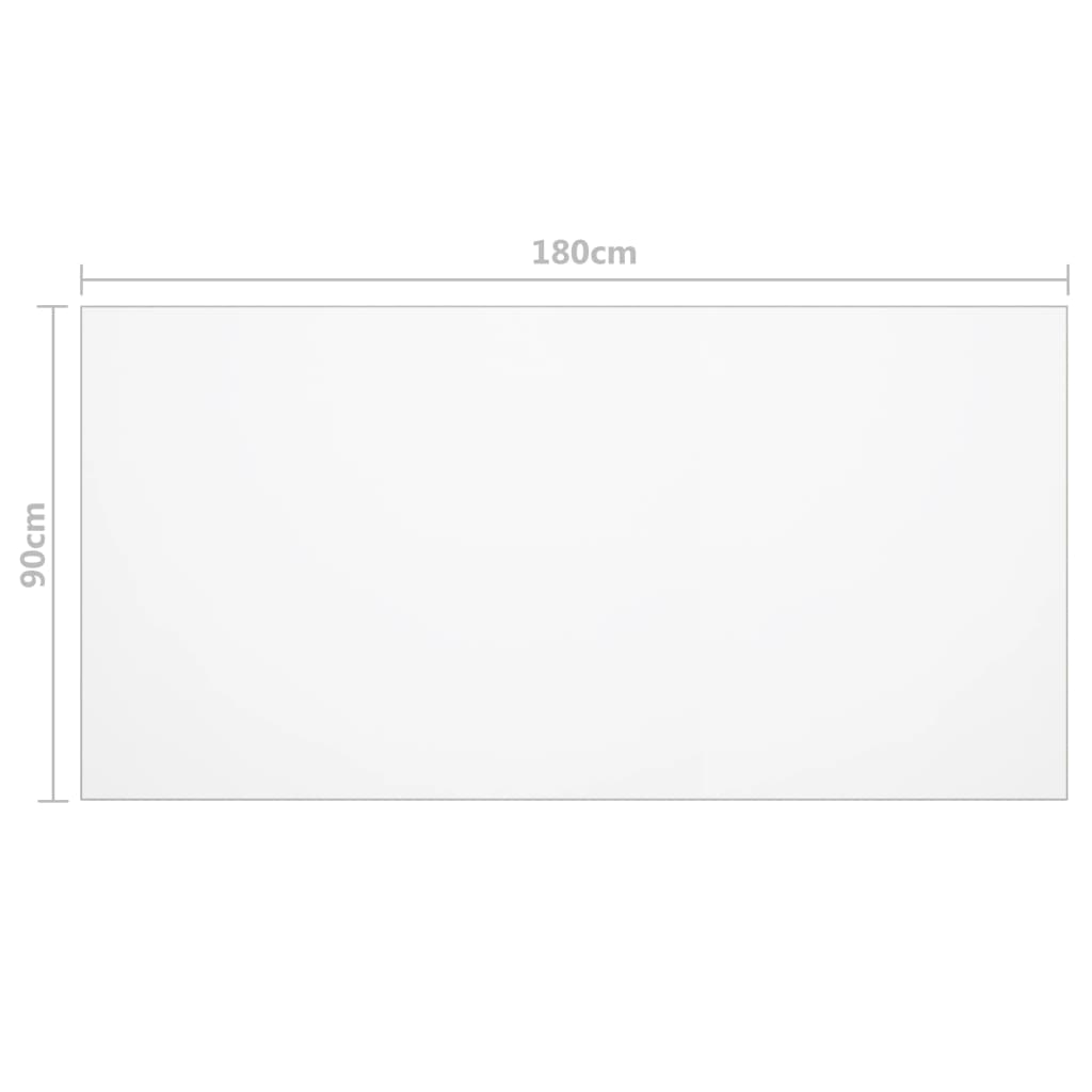 vidaXL Mata ochronna na stół, matowa, 180x90 cm, 1,6 mm, PVC