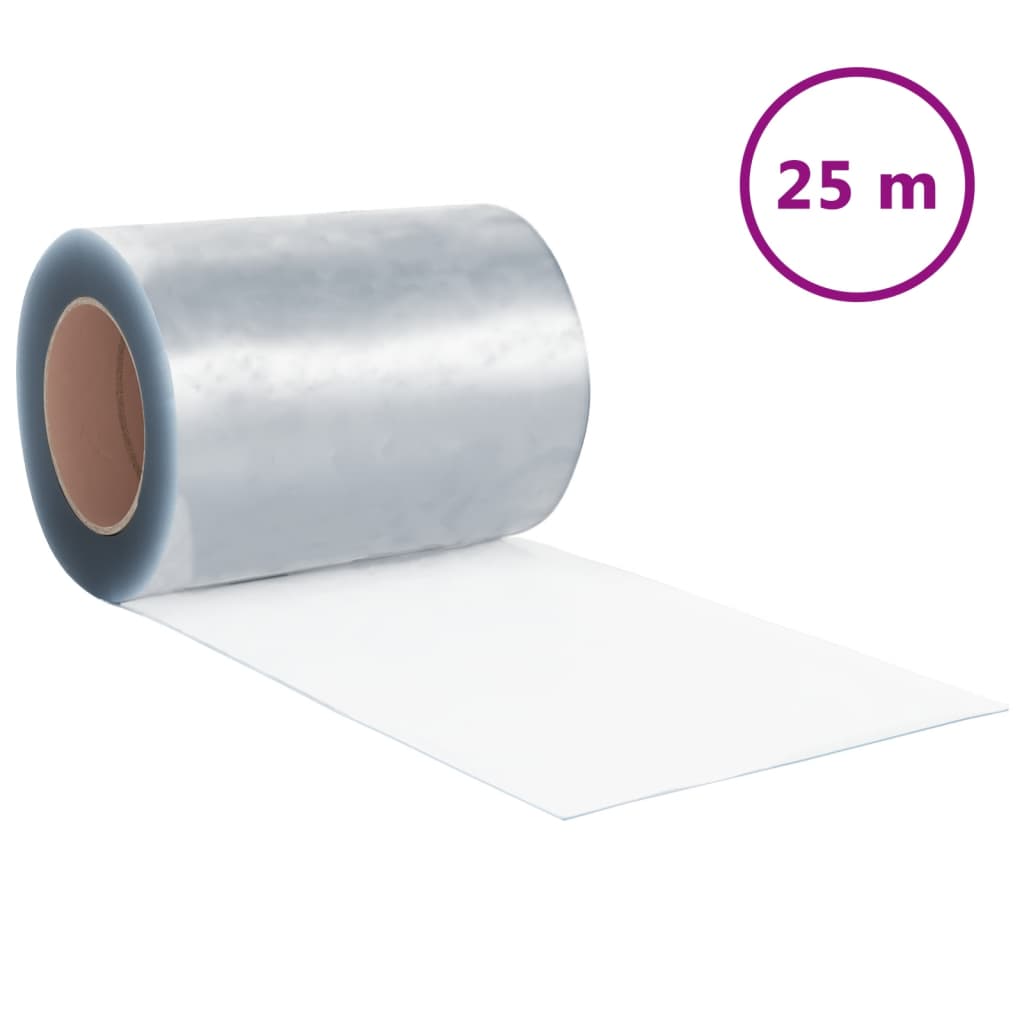 vidaXL Folia paskowa do kurtyny PVC, 2,6 mm x 300 mm, 25 m