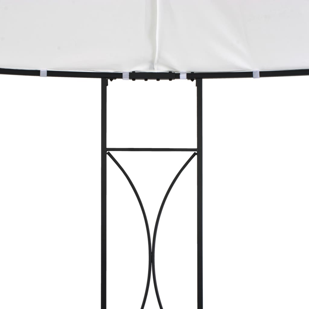 vidaXL Altana, 300 x 290 cm, biała, okrągła