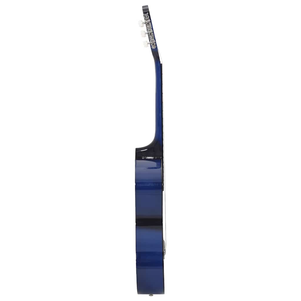 vidaXL 12-częściowy zestaw z gitarą klasyczną, niebieski, 4/4, 39"