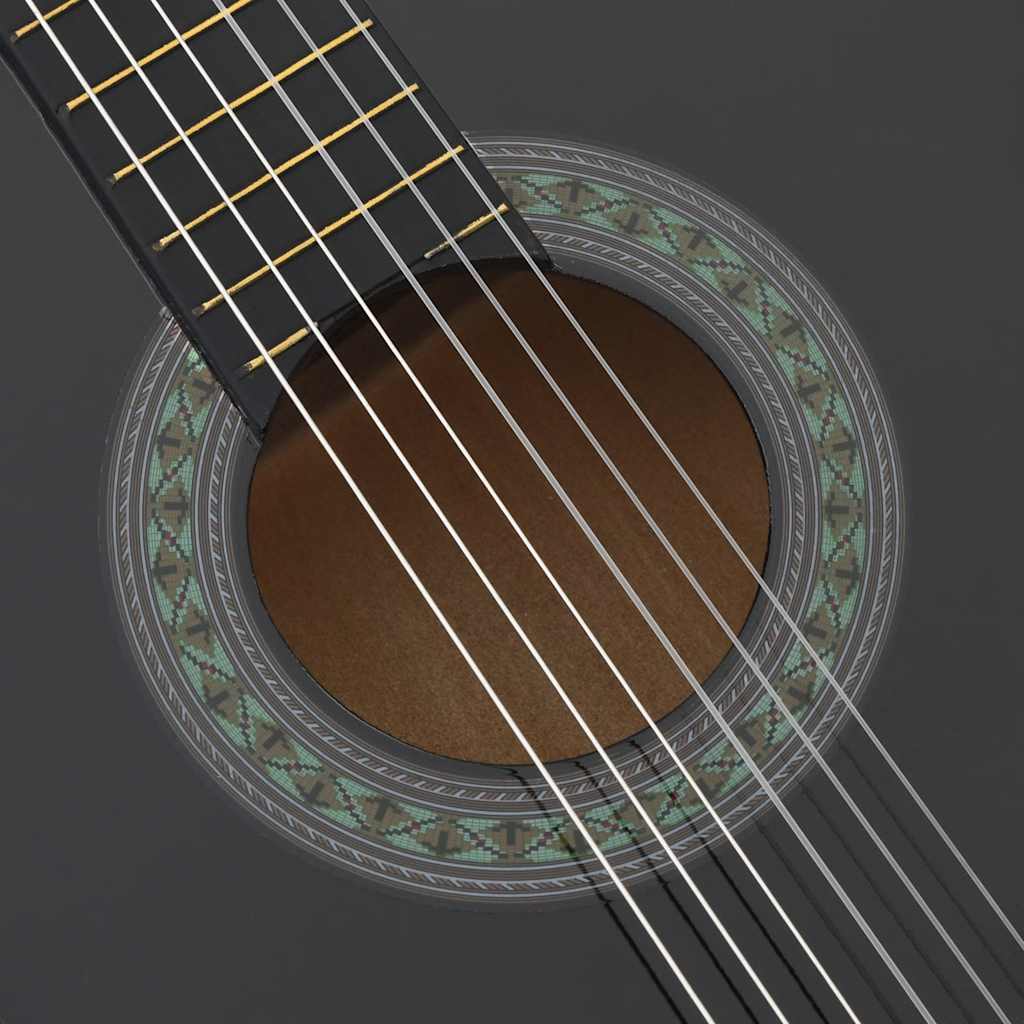 vidaXL Gitara klasyczna dla początkujących, 4/4, 39", drewno lipowe