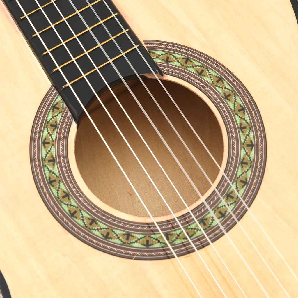 vidaXL 8-cz. zestaw do nauki gry na gitarze klasycznej, 3/4, 36"