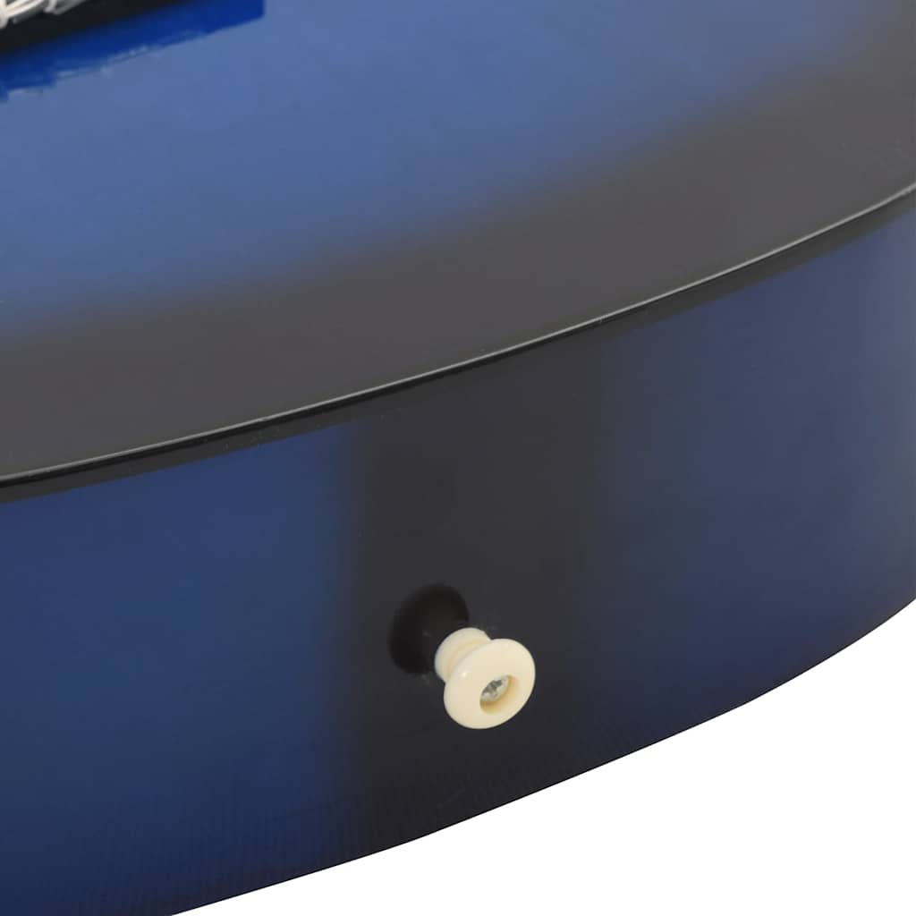 vidaXL 8-cz. zestaw do nauki gry na gitarze klasycznej, niebieski