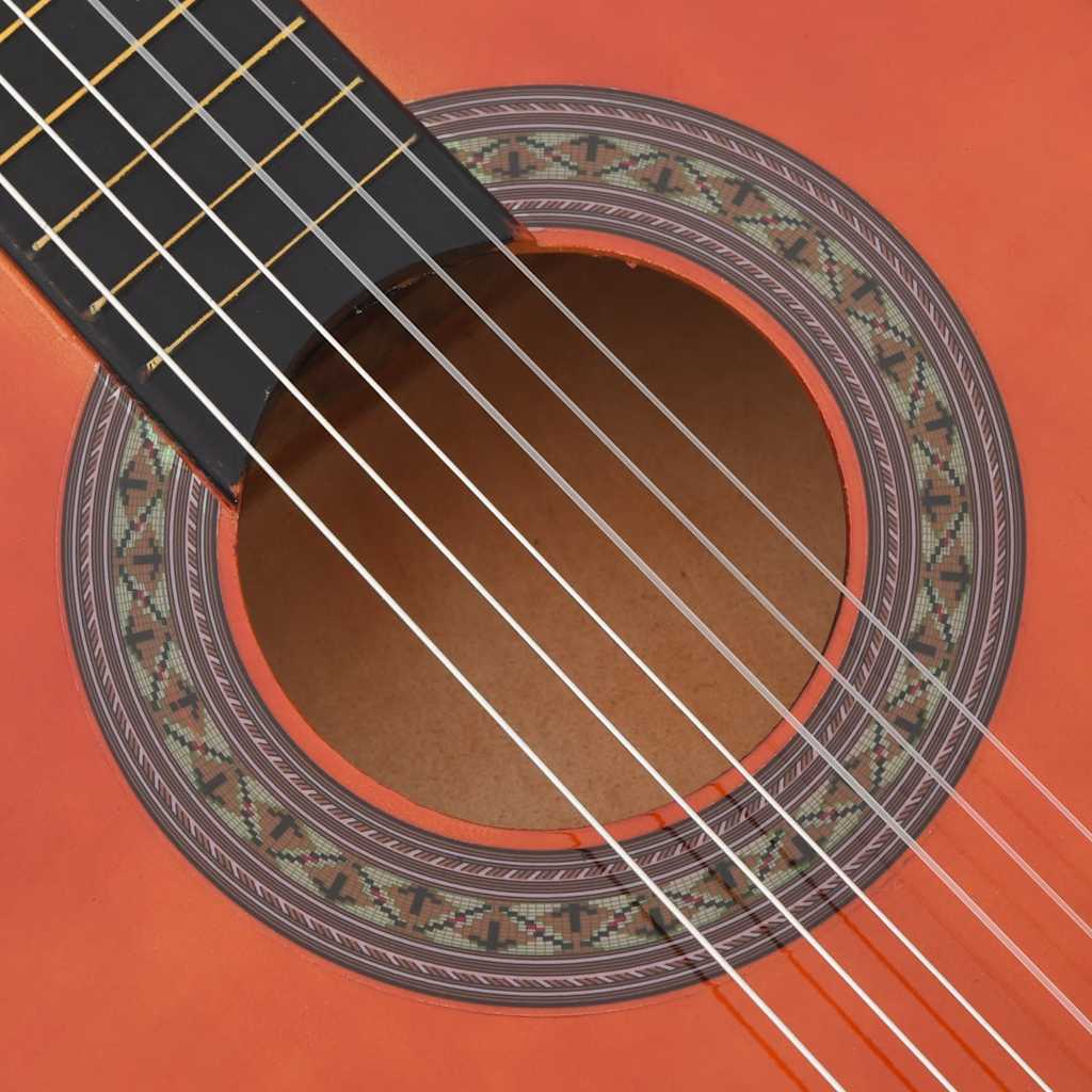 vidaXL 8-cz. zestaw do nauki gry na gitarze klasycznej, 3/4, 36"