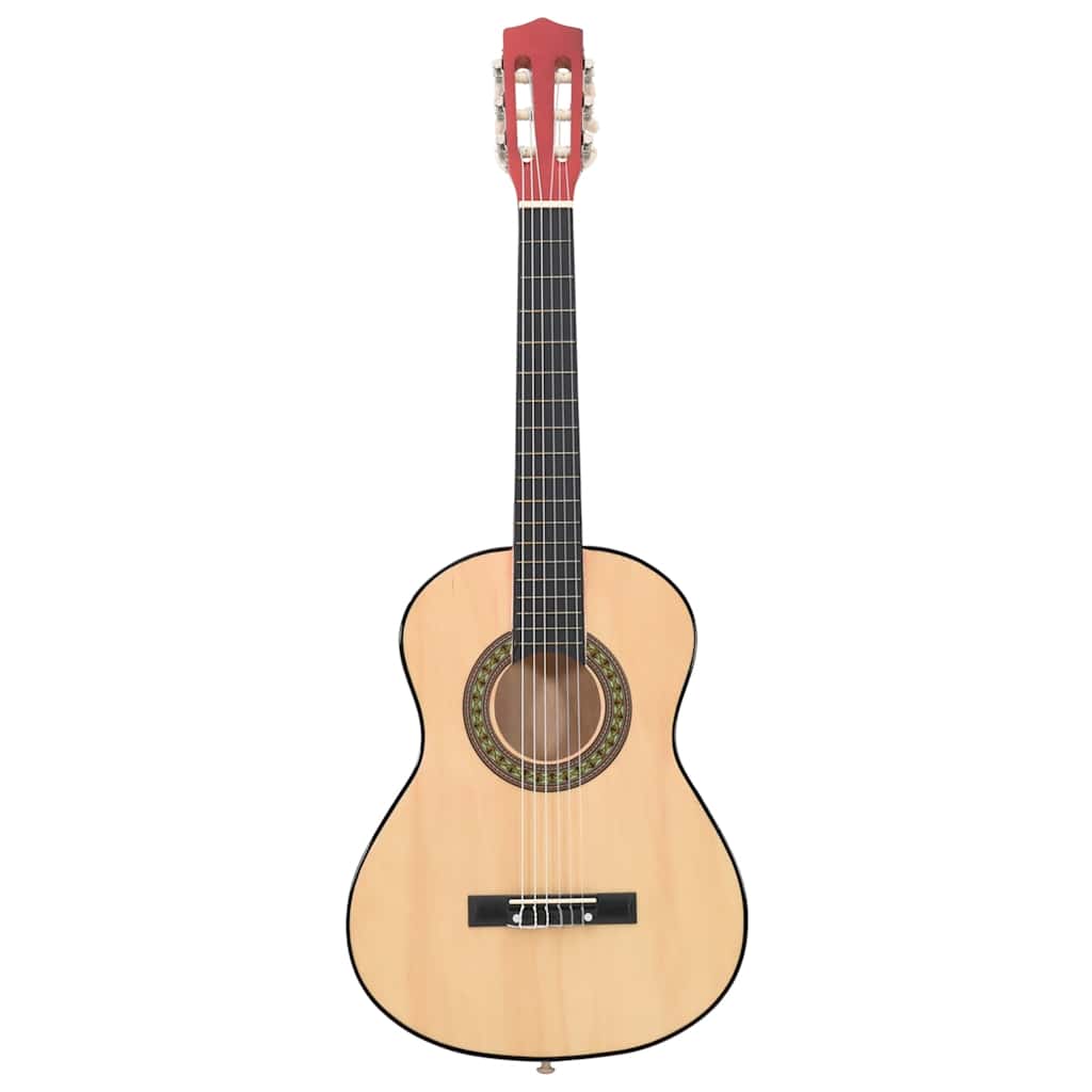 vidaXL Gitara klasyczna dla początkujących i dzieci, 1/2, 34", lipa