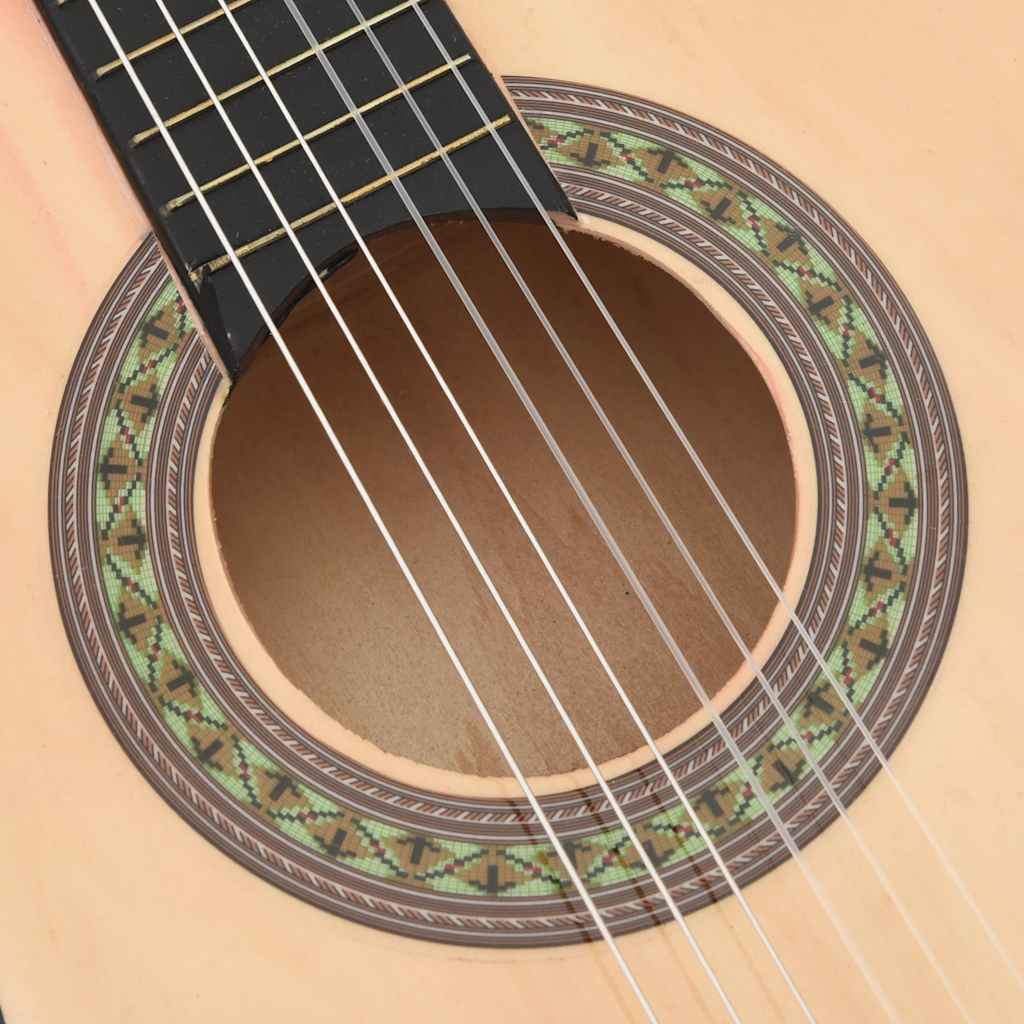 vidaXL 8-cz. zestaw do nauki gry na gitarze klasycznej, 1/2, 34"