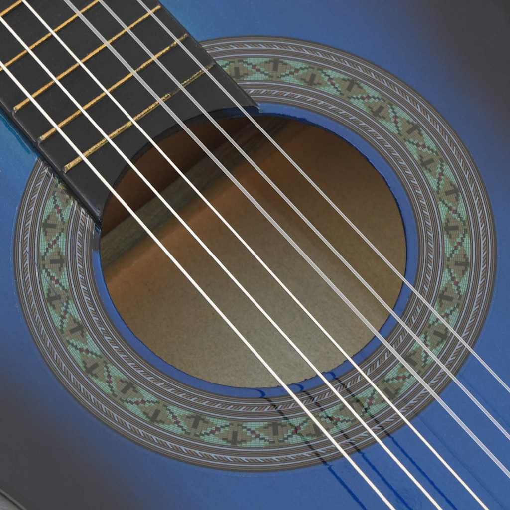 vidaXL 8-cz. zestaw do nauki gry na gitarze klasycznej, 1/2, 34"