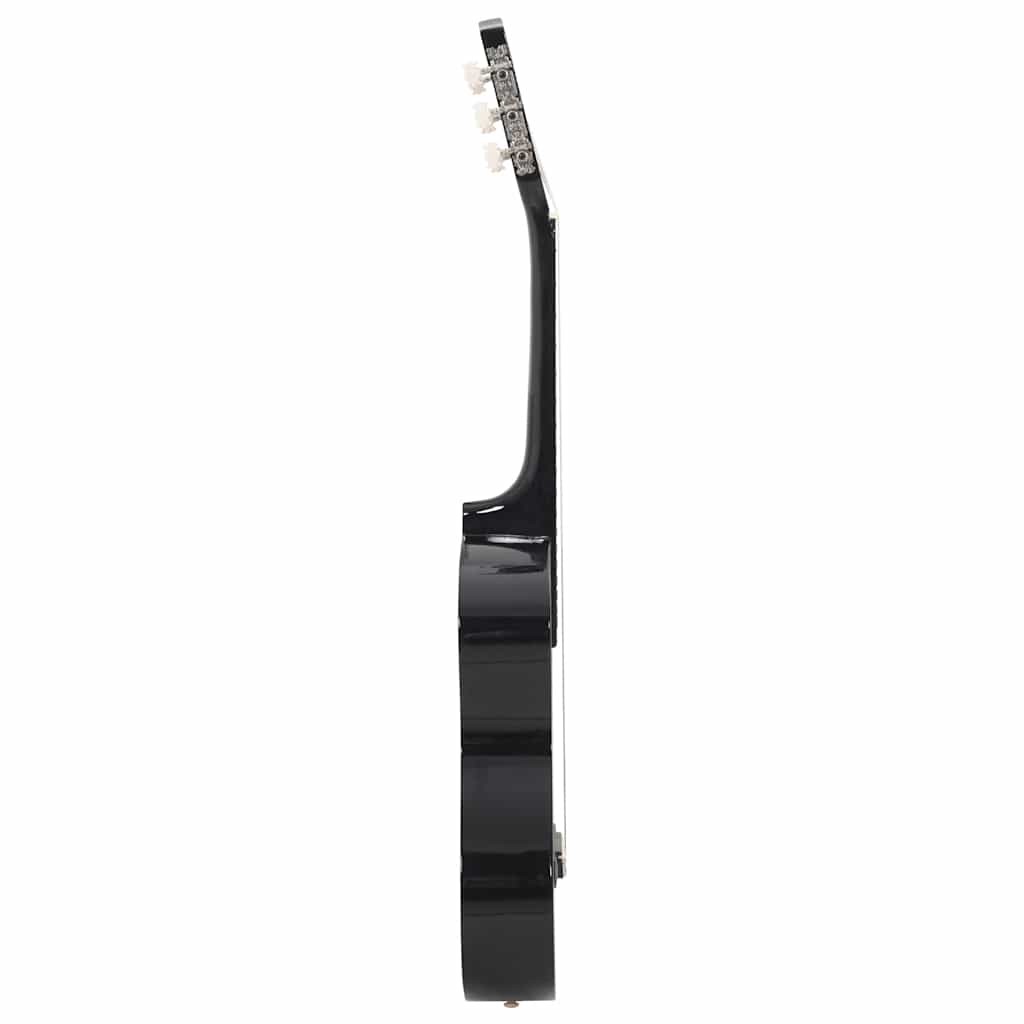 vidaXL Gitara klasyczna dla początkujących i dzieci, czarna, 1/2, 34"