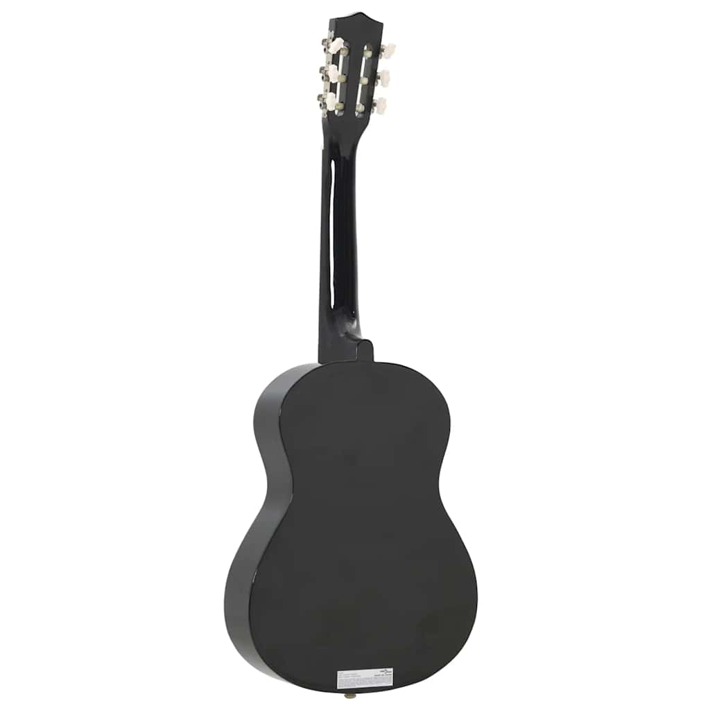 vidaXL Gitara klasyczna dla początkujących i dzieci, czarna, 1/2, 34"