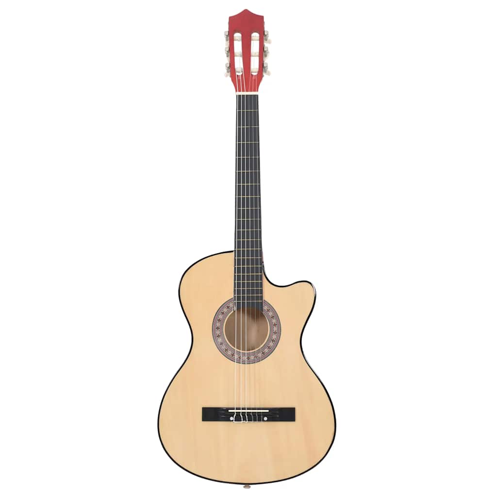 vidaXL Gitara akustyczna z wycięciem, 6 strun, 38", drewno lipowe