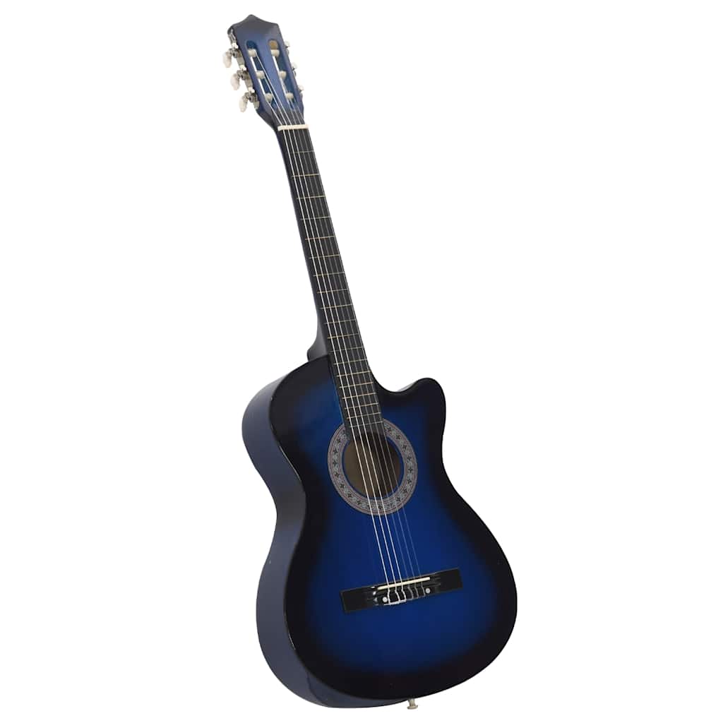 vidaXL 12-cz. zestaw z gitarą klasyczną z wycięciem, 6 strun, 38"