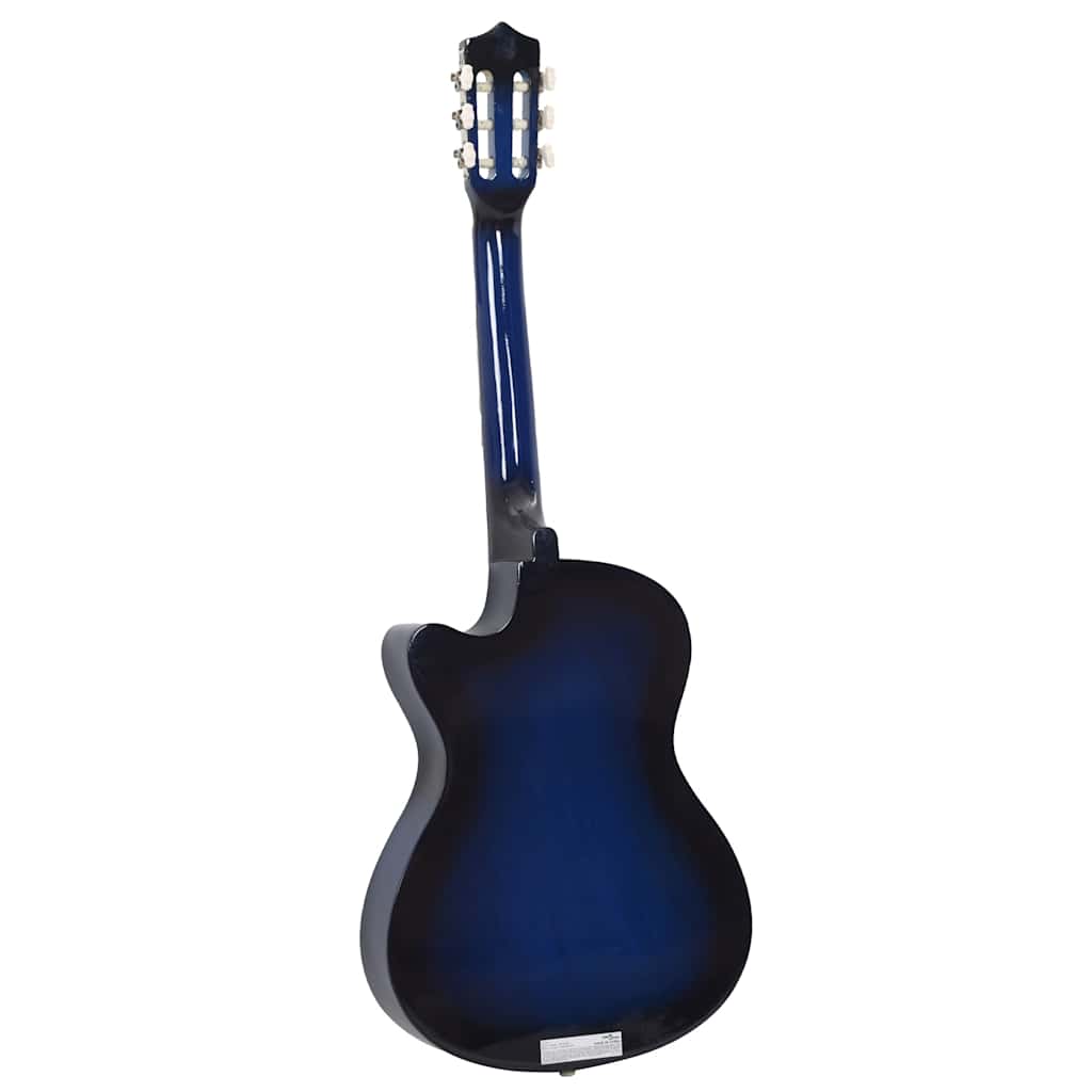 vidaXL 12-cz. zestaw z gitarą klasyczną z wycięciem, 6 strun, 38"