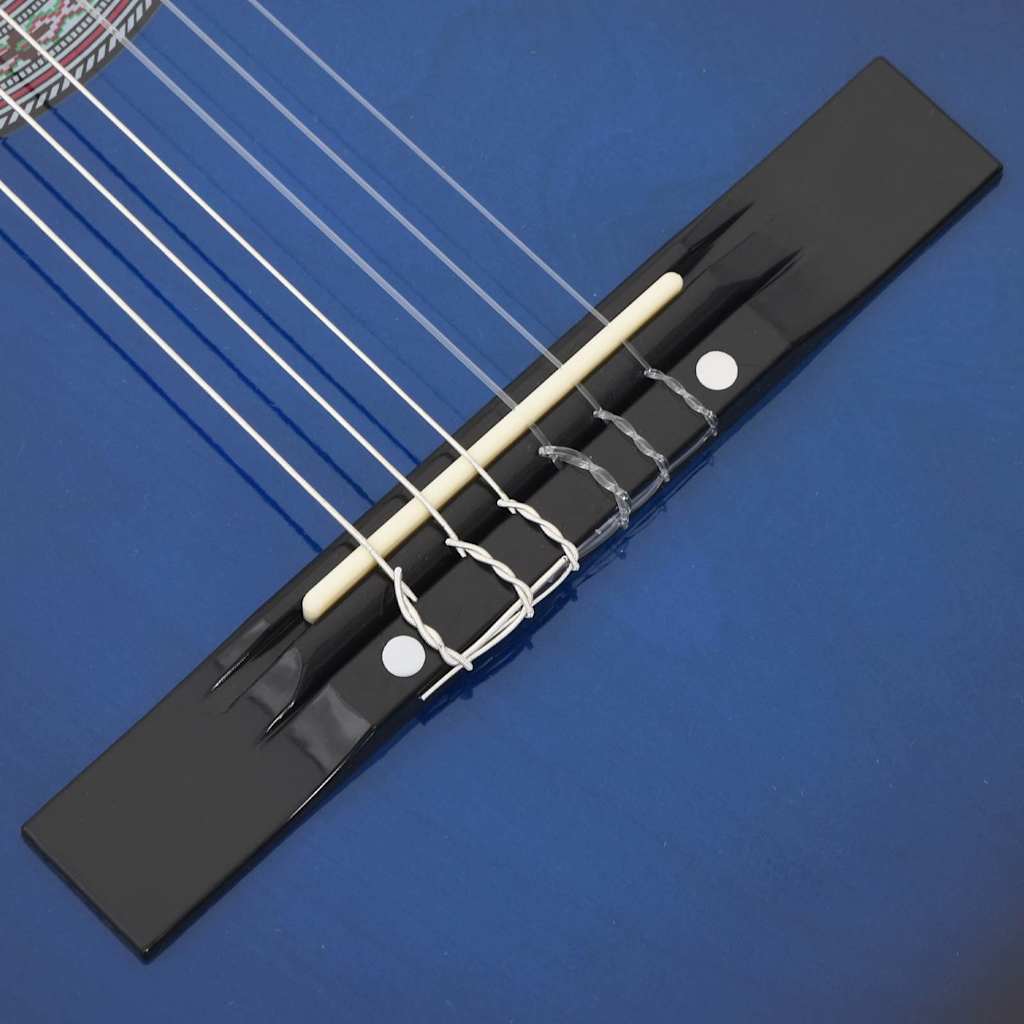 vidaXL 12-cz. zestaw z gitarą klasyczną z wycięciem, 6 strun, 38"