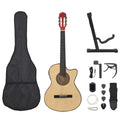 vidaXL 12-cz. zestaw z gitarą westernową, 6 strunami i equalizerem