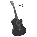 vidaXL Gitara klasyczna z wycięciem, 6 strun i equalizer, czarna