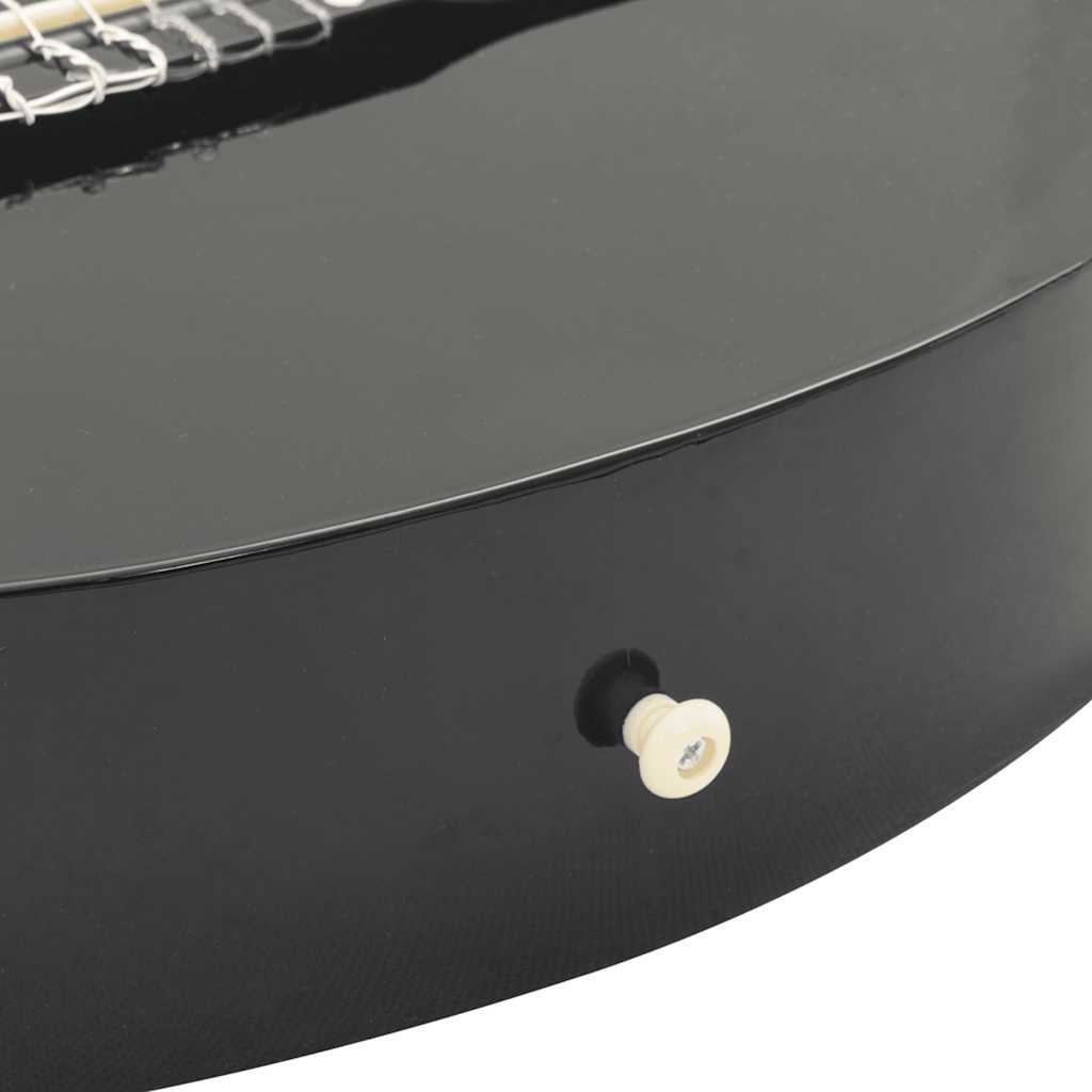 vidaXL Gitara klasyczna z wycięciem, 6 strun i equalizer, czarna