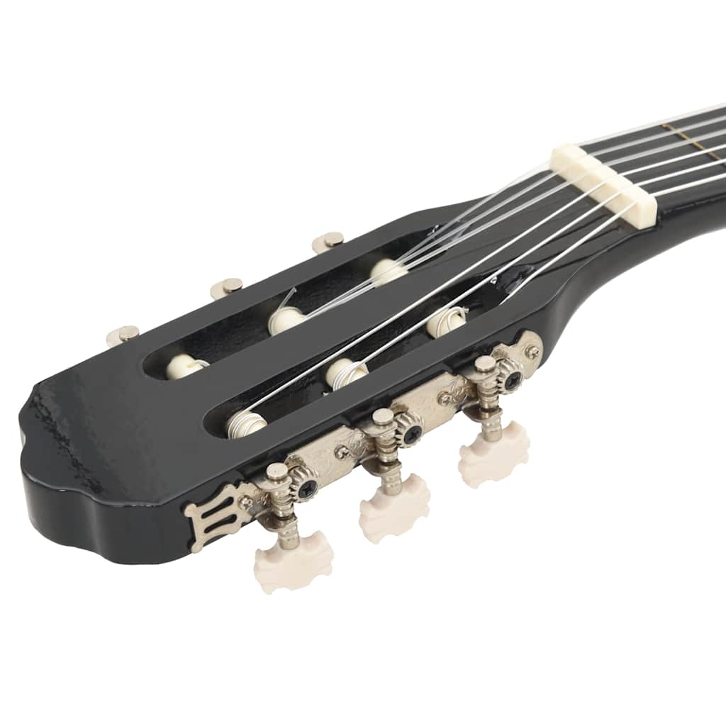 vidaXL Gitara klasyczna z wycięciem, 6 strun i equalizer, czarna