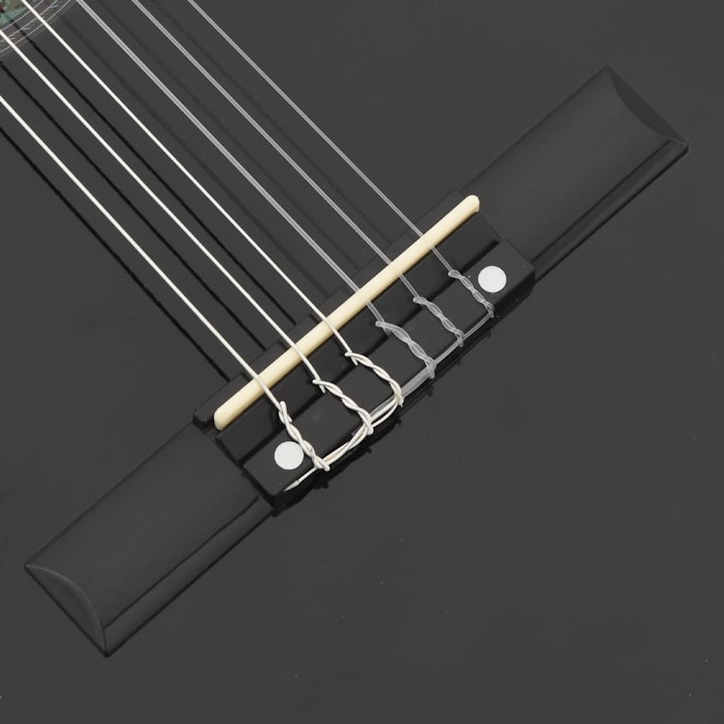vidaXL Gitara klasyczna z wycięciem, 6 strun i equalizer, czarna