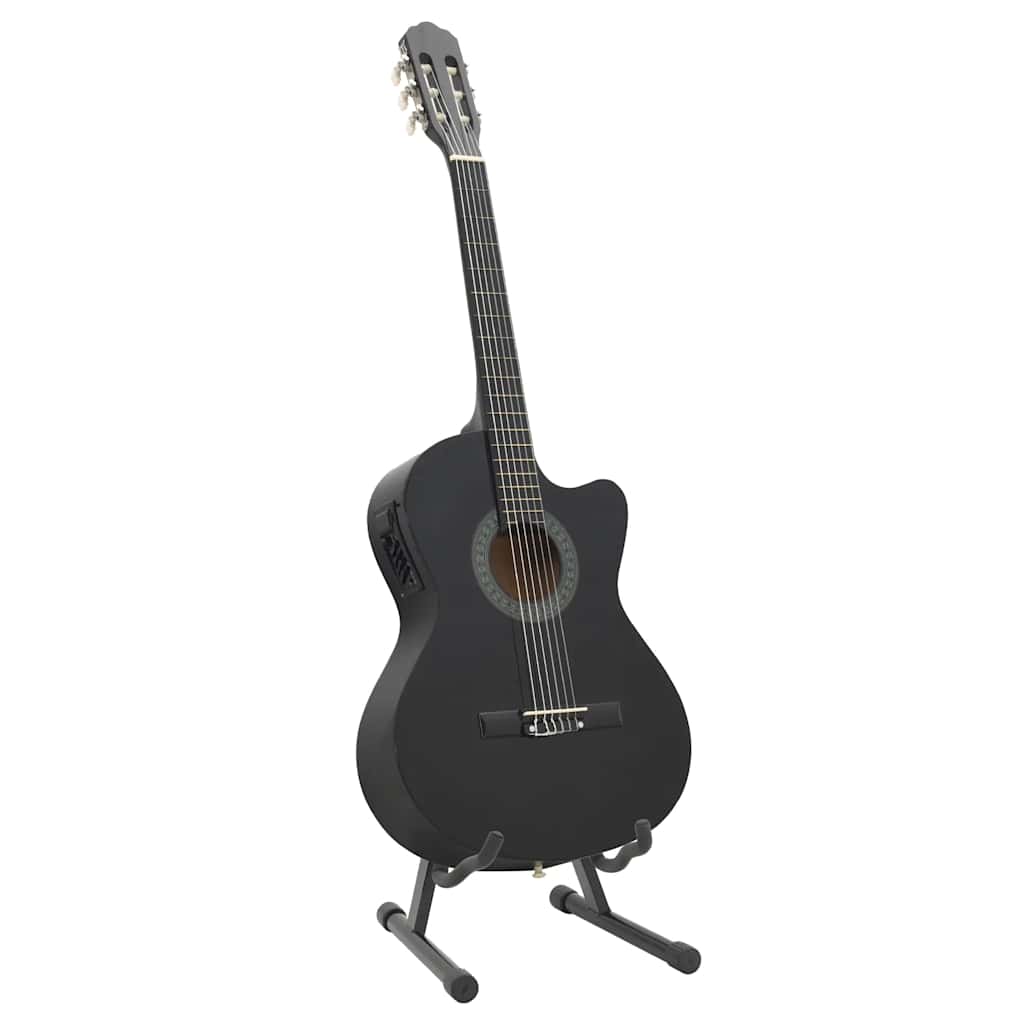 vidaXL 12-cz. zestaw z gitarą westernową, 6 strunami i equalizerem
