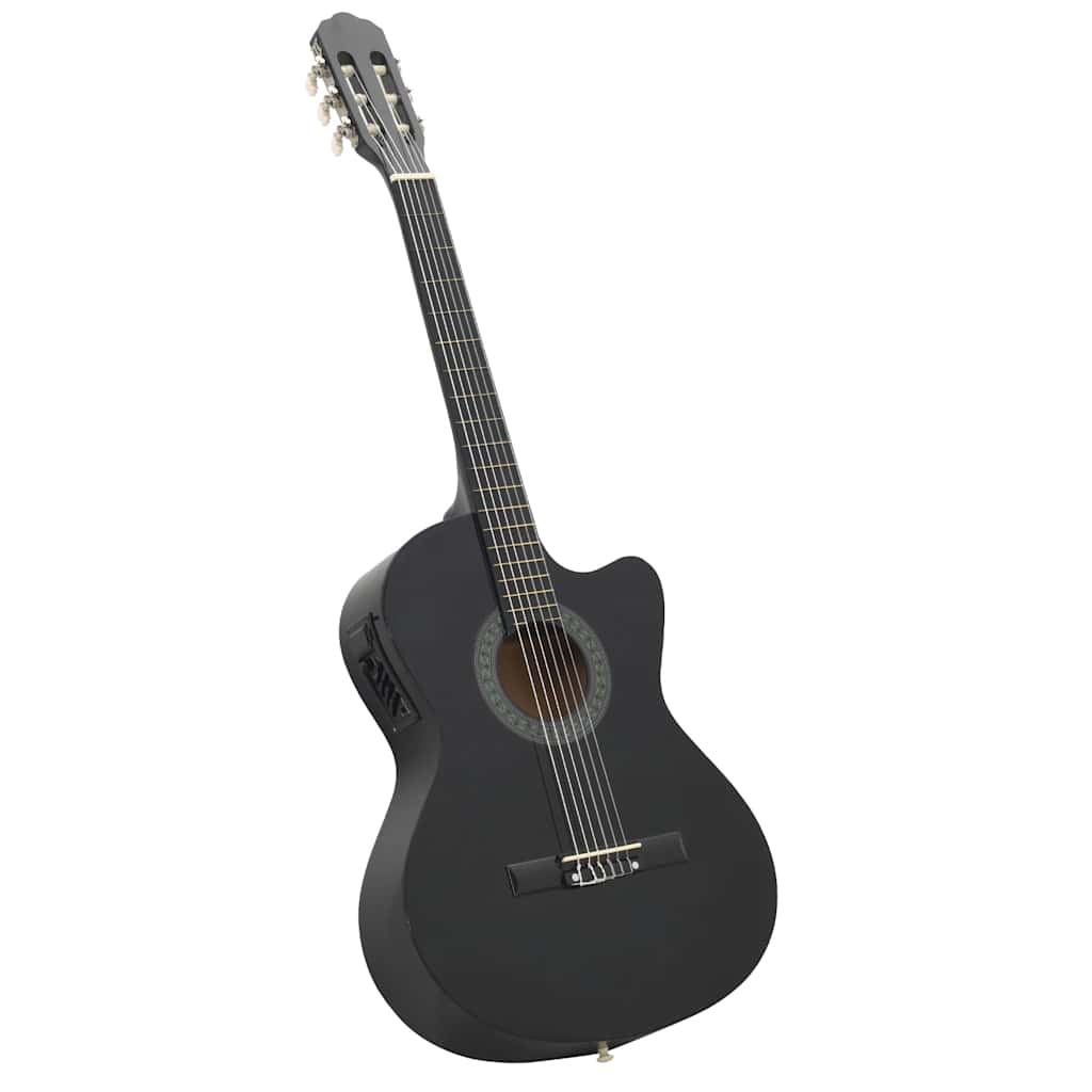vidaXL 12-cz. zestaw z gitarą westernową, 6 strunami i equalizerem