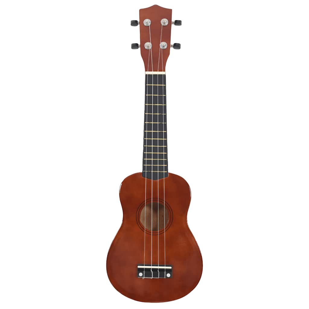 vidaXL Ukulele sopranowe z pokrowcem, dla dzieci, naturalne, 21"