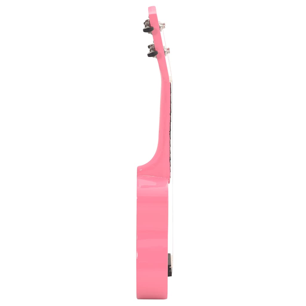 vidaXL Ukulele sopranowe z pokrowcem, dla dzieci, różowe, 21"
