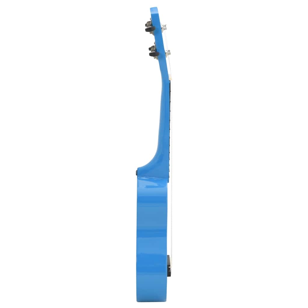 vidaXL Ukulele sopranowe z pokrowcem, dla dzieci, niebieskie, 21"