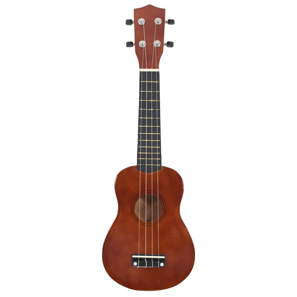 vidaXL Ukulele sopranowe z pokrowcem, dla dzieci, naturalne, 23"