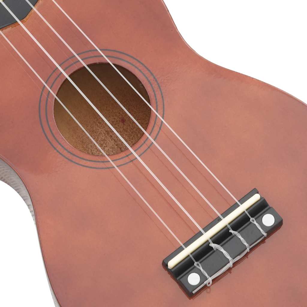 vidaXL Ukulele sopranowe z pokrowcem, dla dzieci, naturalne, 23"