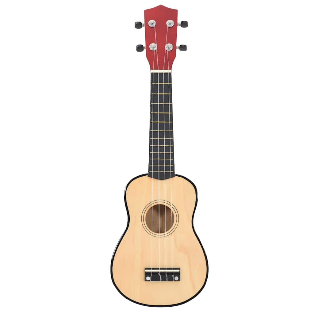 vidaXL Ukulele sopranowe z pokrowcem, dla dzieci, naturalne, 23"