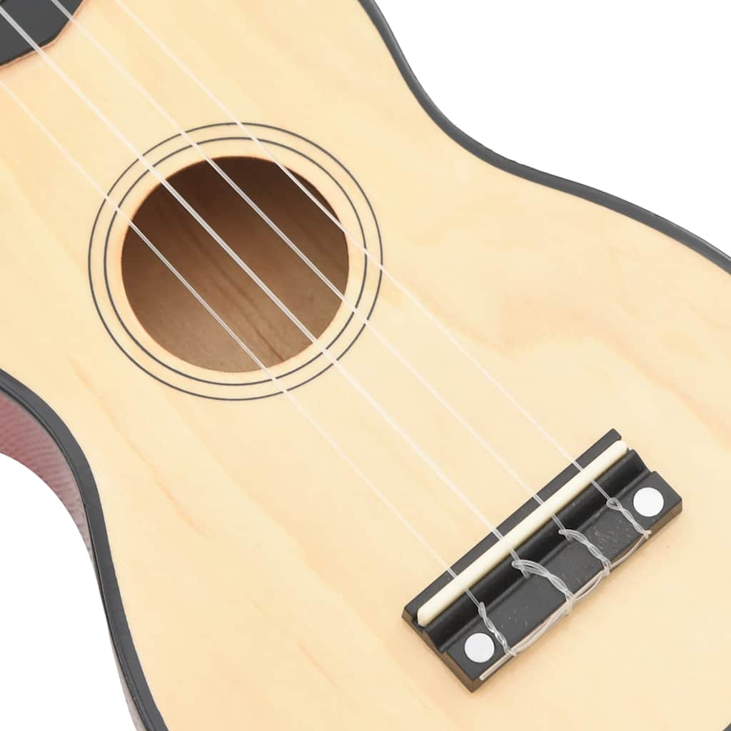 vidaXL Ukulele sopranowe z pokrowcem, dla dzieci, naturalne, 23"