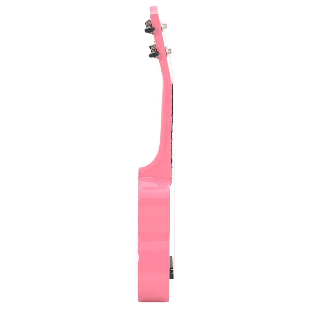 vidaXL Ukulele sopranowe z pokrowcem, dla dzieci, różowe, 23"