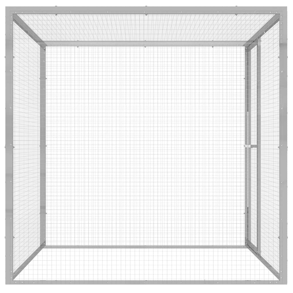 vidaXL Klatka dla kota, 1,5 x 1,5 x 1,5 m, stal galwanizowana