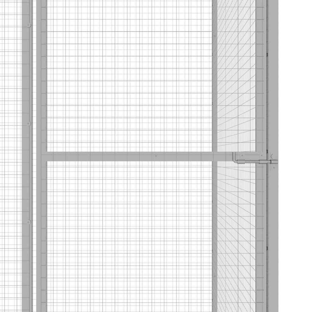 vidaXL Klatka dla kota, 1,5 x 1,5 x 1,5 m, stal galwanizowana