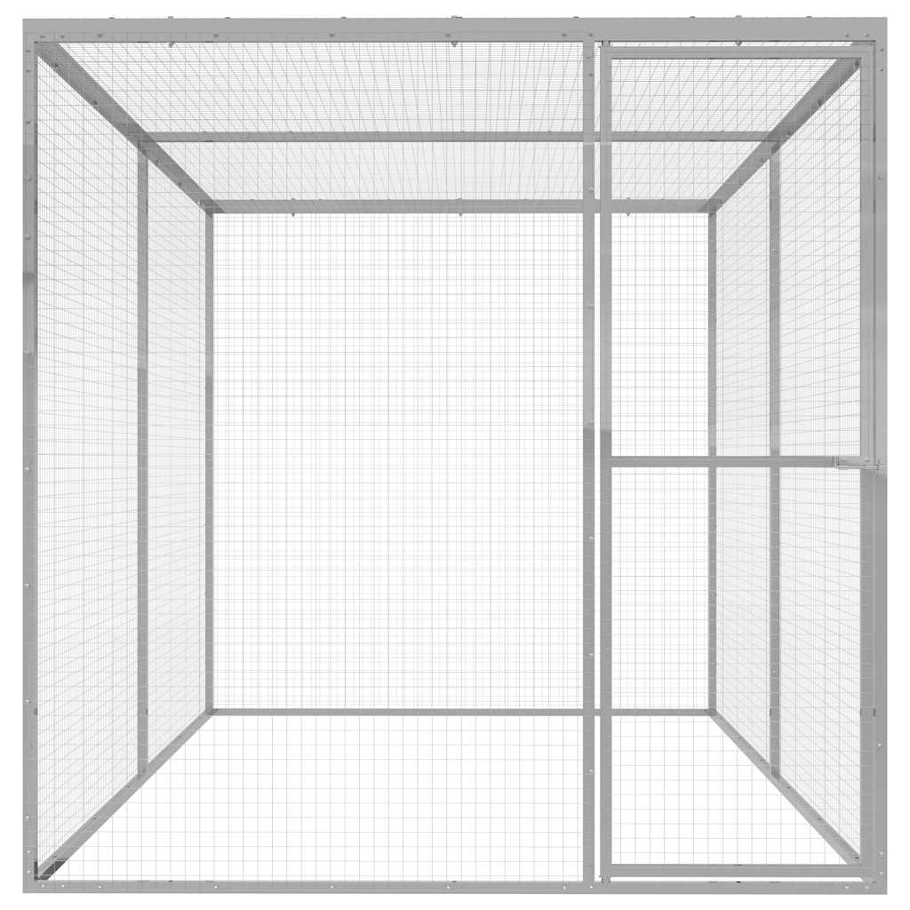 vidaXL Klatka dla kota, 3 x 1,5 x 1,5 m, stal galwanizowana