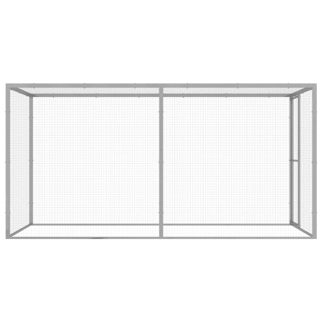 vidaXL Klatka dla kota, 3 x 1,5 x 1,5 m, stal galwanizowana
