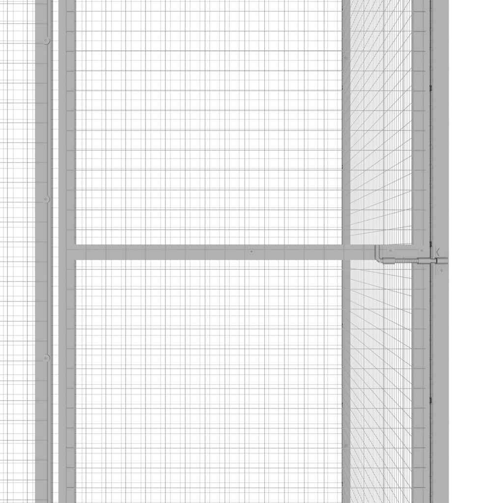 vidaXL Klatka dla kota, 3 x 1,5 x 1,5 m, stal galwanizowana