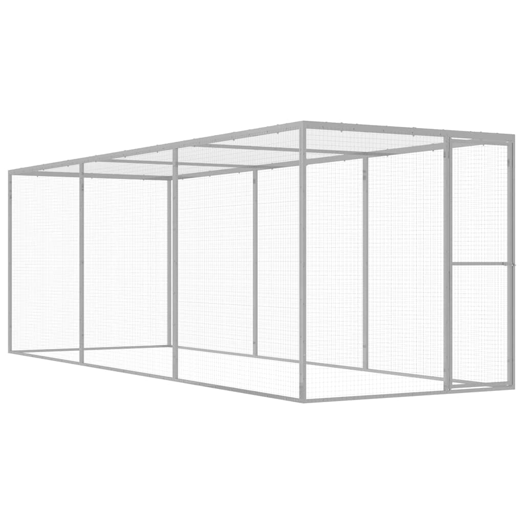 vidaXL Klatka dla kota, 4,5 x 1,5 x 1,5 m, stal galwanizowana