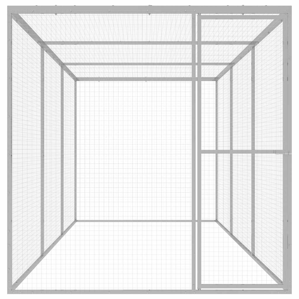 vidaXL Klatka dla kota, 4,5 x 1,5 x 1,5 m, stal galwanizowana