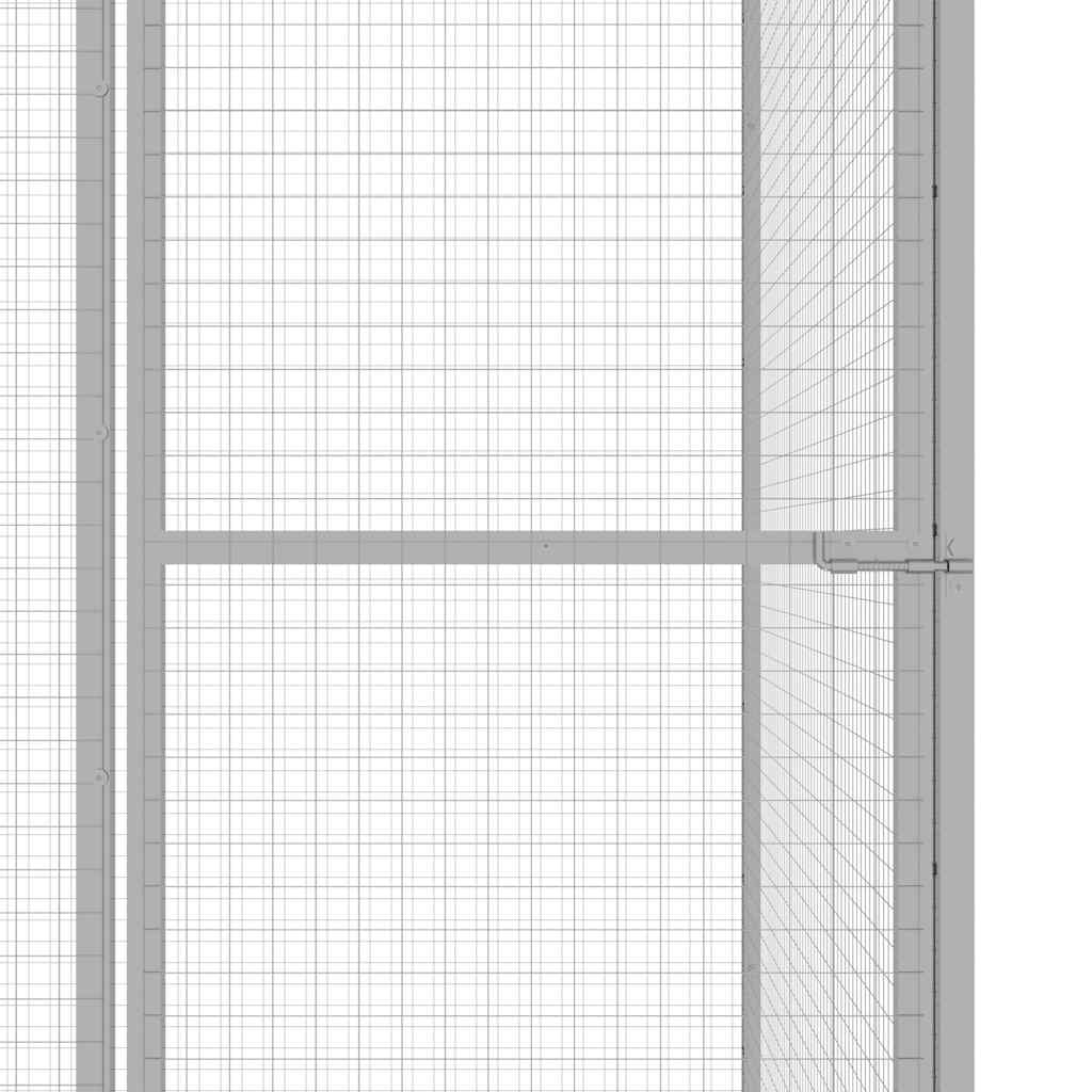 vidaXL Klatka dla kota, 4,5 x 1,5 x 1,5 m, stal galwanizowana