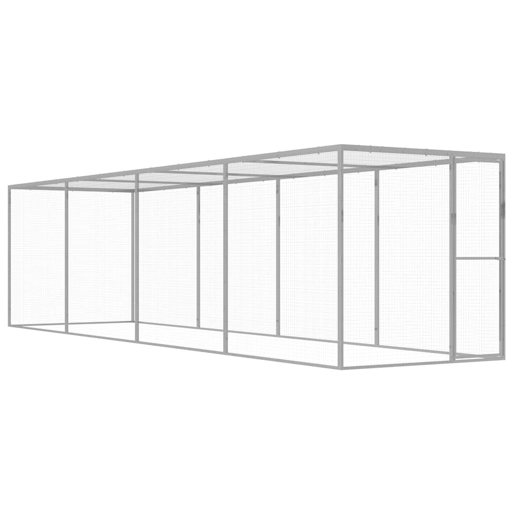 vidaXL Klatka dla kota, 6 x 1,5 x 1,5 m, stal galwanizowana