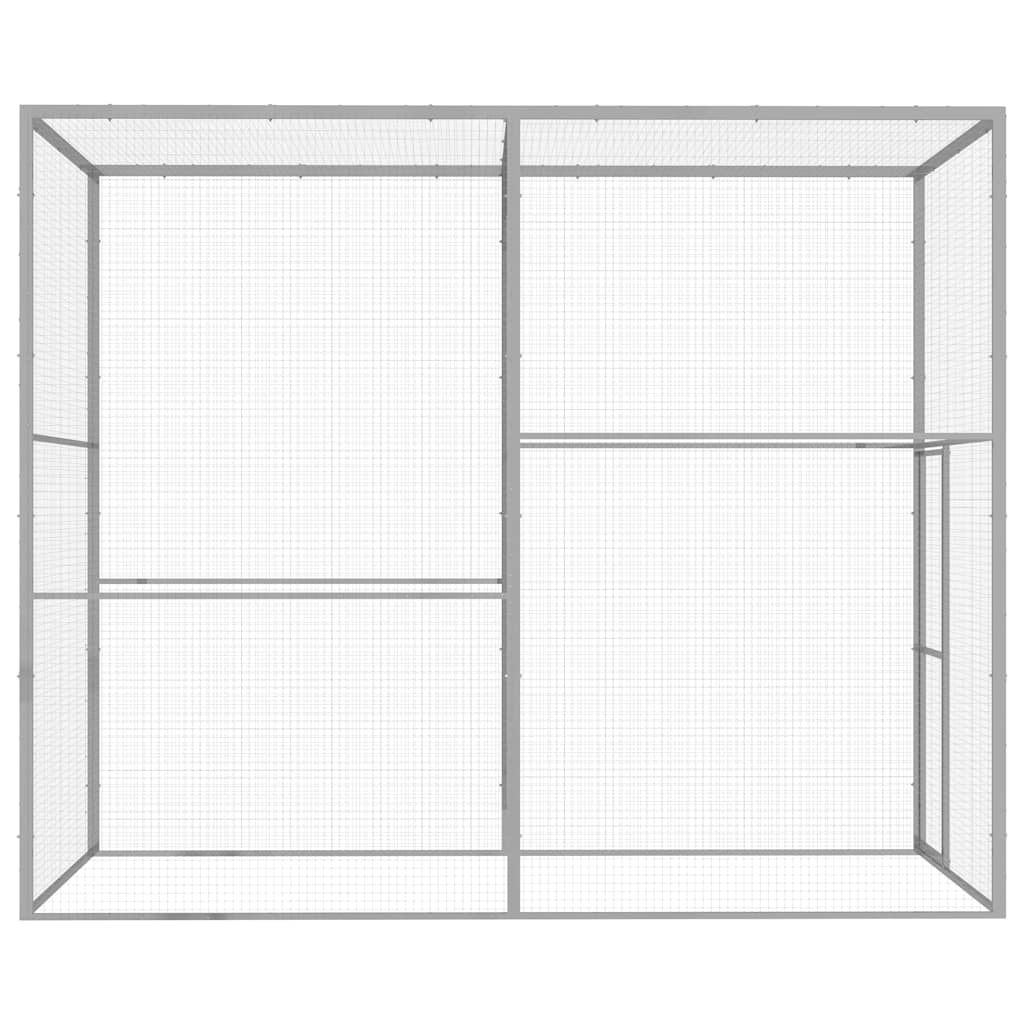 vidaXL Klatka dla kota, 3 x 1,5 x 2,5 m, stal galwanizowana